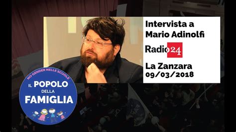 Intervista A Mario Adinolfi Il Popolo Della Famiglia Radio La