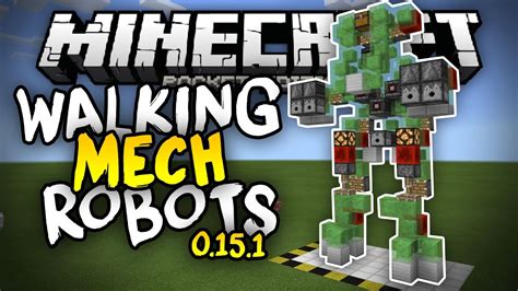 WALKING MECH ROBOTS In MCPE 3 Slime Block Creations 0 15 0