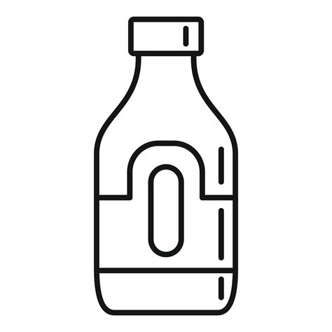Garlic Sauce Bottle Icon Outline Style 14480783 Vector Art At Vecteezy