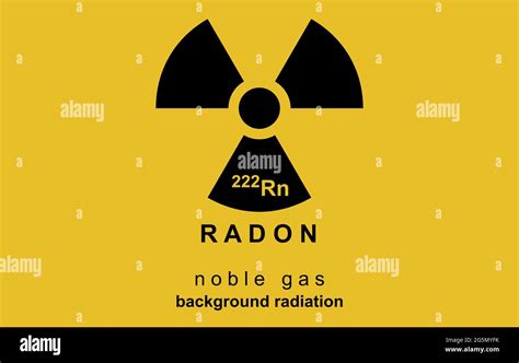 Imagen Detallada Del Rad N Logotipo De Radiactividad Rad N Un