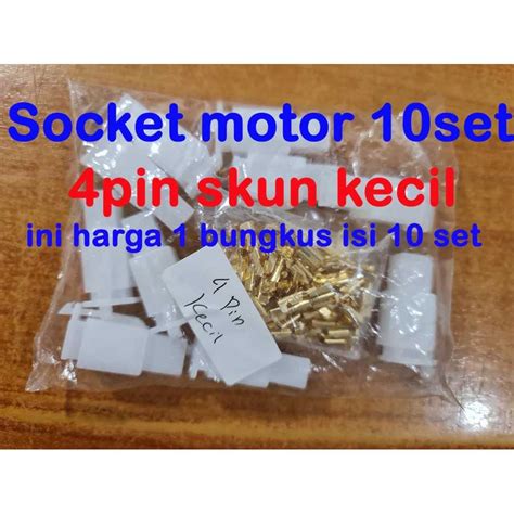 Jual Socket Motor Pin Kecil Set Connector Skun Mobil Soket