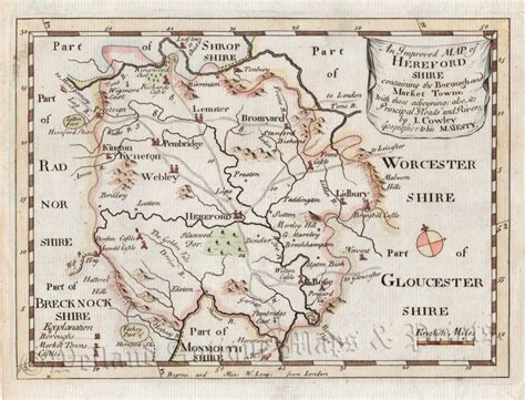 Herefordshire Maps Archives Welland Antique Maps