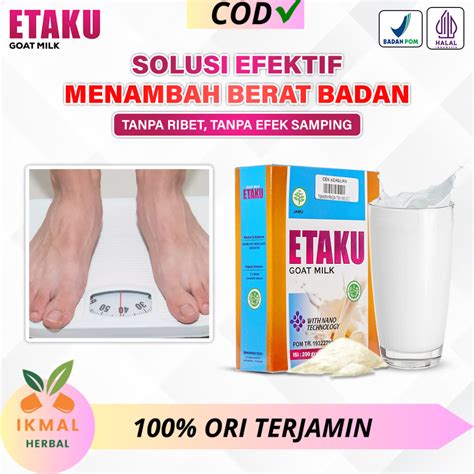 Jual Etaku Goat Milk Asli Susu Kambing Etawa Original Penambah