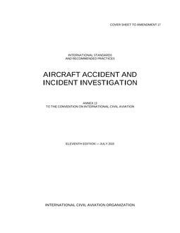 ICAO ANNEX 13 AMD 17