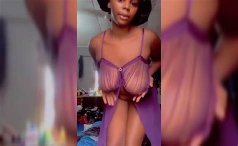 Zina Showing Her Boobs In Sexy Lingerie DarkNaija