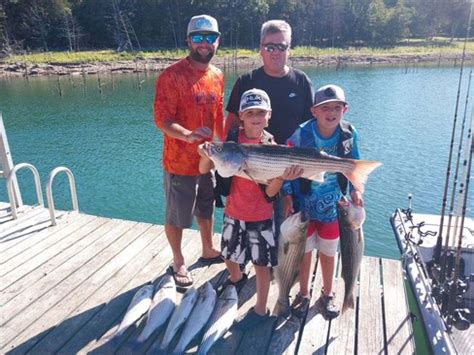 Beaver Lake Striped Bass Fishing Report Guided Striper