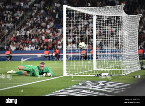 Ogc Nice S Goalkeeper Marcin Bulka Looks At The Ball During The French