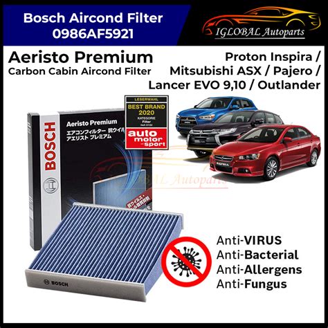 Bosch Aeristo Premium Activated Af Cabin Air Filter For Proton