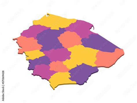 Poland political map of administrative divisions - voivodeships ...