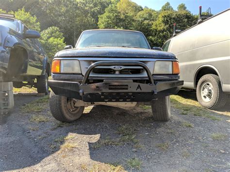 Elite Ford Ranger Modular Plain Front Winch Bumper 1993 1997 Affordable Offroad