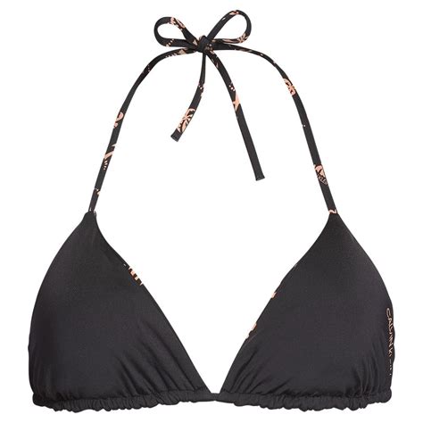 Calvin Klein Triangle Bikini Top Black Dressinn