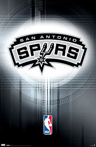 san antonio spurs official nba team logo poster costacos sports
