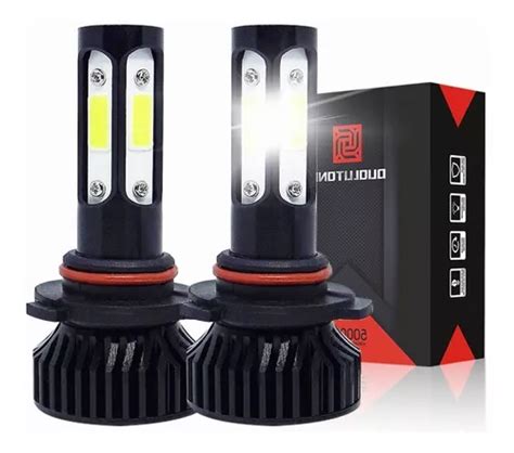 Kit De Faros Led De 4 Lados H7 H8 H11 9005 9006 Cob 6000k Meses Sin