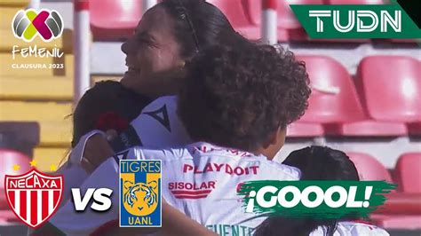 SORPRESA Lucia Muñoz hace el 1 0 de Necaxa Necaxa 1 0 Tigres