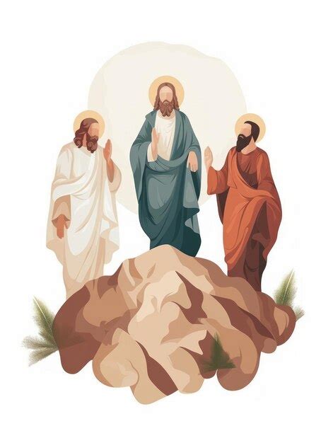 Premium Photo Transfiguration Of Jesus On The Mountain With Moses And