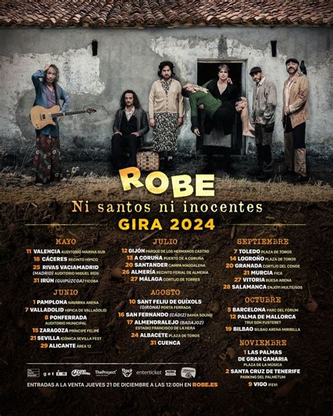 Conciertos De Robe En Espa A Entradas Gira Ni Santos Ni