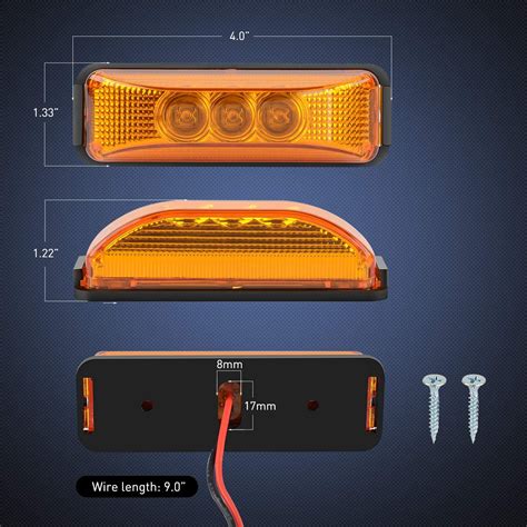 Lighting Assemblies Accessories Amber Id Bar Marker Lights