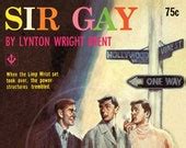 Sir Gay X Gicl E Canvas Print Of Vintage Gay Pulp Etsy