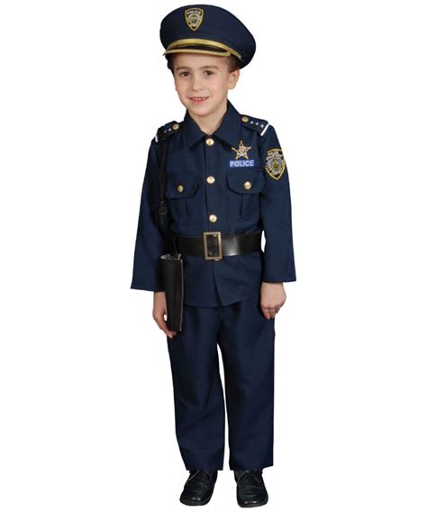 Kids Police Officer Costume Police Costumes