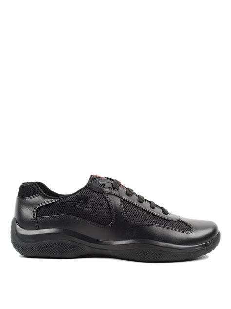 Trainers Prada Linea Rossa Leather And Nylon Sneakers