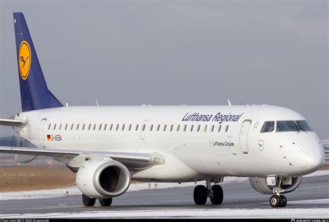 D AEBA Lufthansa Regional Embraer ERJ 195LR ERJ 190 200 LR Photo By