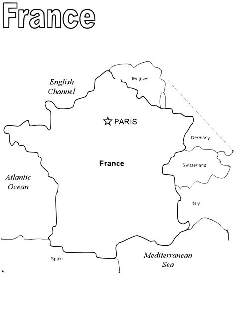 Coloriage Carte France à Imprimer Sur Coloriageenfantcom