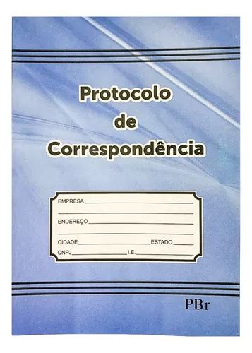 Livro Protocolo De Correspondência 150x210mm 100 Folhas MercadoLivre