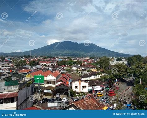 Beautiful City With Mountain Behind Stock Photo Image Of Mountain