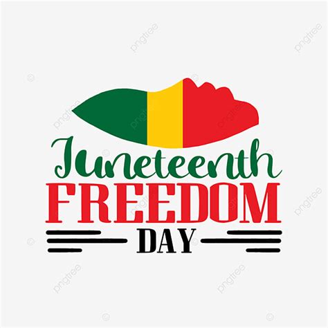 Juneteenth Clipart Transparent Background Freedom Juneteenth