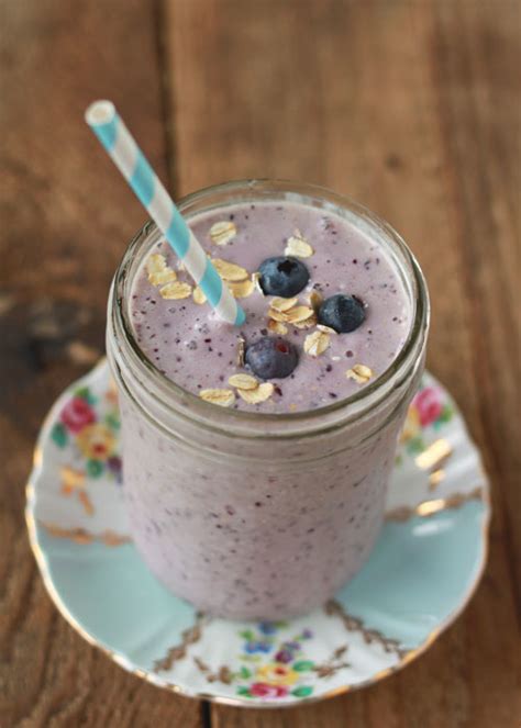 Blueberry Oatmeal Smoothie Kitchen Treaty