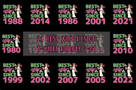 Best Wife T Shirt Design Bundle V 01 Bundle · Creative Fabrica