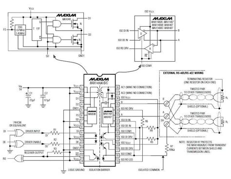 A Simple Rs422 Circuit Schematic