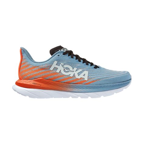 Hoka One One Mach 5 Men's Running Shoes - White/Scuba Blue