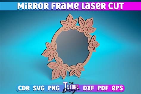 Mirror Frame Laser Cut Svg Home Design Graphic By The T Store Design