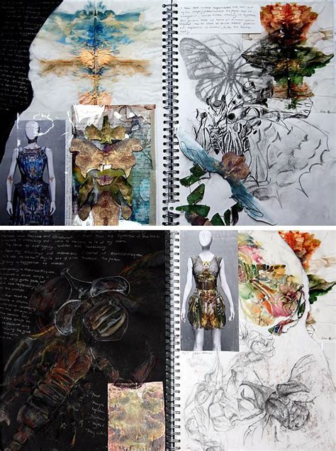 Textiles And Fashion Design Sketchbooks Inspirational Examples