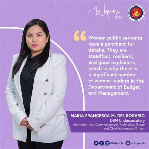 Dbm Philippines On Twitter Womenofdbm Undersecretary Maria