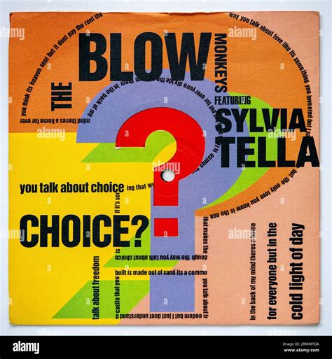 Picture Cover Of The Seven Inch Vinyl Version Of Choice By The Blow