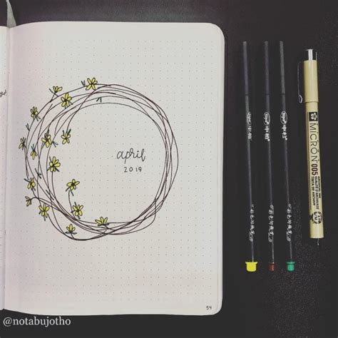 20 Unique April Bullet Journal Ideas For This Spring