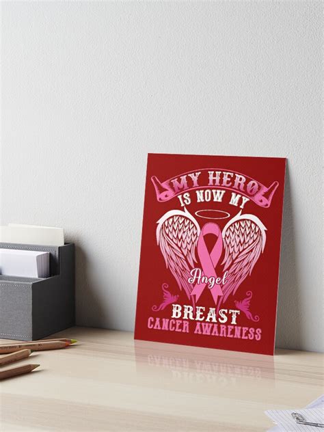 Breast Cancer My Hero Is Now My Angel Breast Cancer Awareness 287