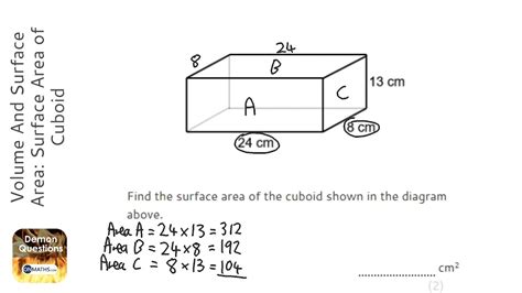 Surface Area Of A Cuboid