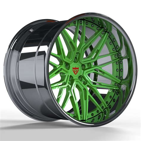 Deep Dish 3 Piiece Forged Wheels Series Rv T0813 Candy Neon Green Ri