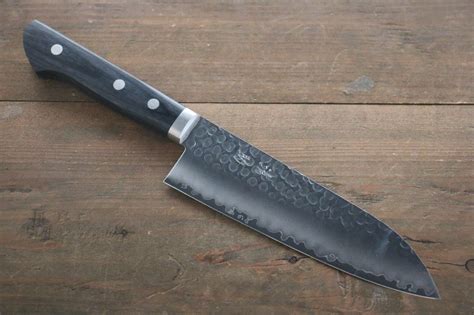 Seisuke VG1 Hammered Santoku Japanese Kitchen Chef Knife 165mm ...