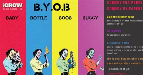 Byob Bring Your Baby Boob Bottle Buggy A Comedy Show In