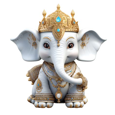 Cute Three Dimensional D Thai Baby Elephant Model Gold Jewelry Luxury