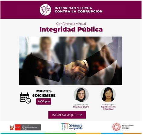 Comunicado Conferencia De Integridad Pública Campañas Instituto Nacional De Innovación