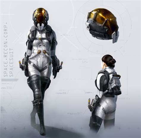 SRC Spacesuit Bruno Gauthier Leblanc Sci Fi Characters Concept Art