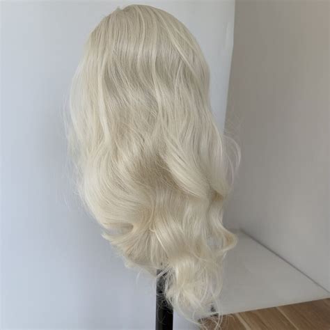 Dress Up Wig Long Wavy Platinum Blonde Synthetic Hair Heat Resistant Ebay