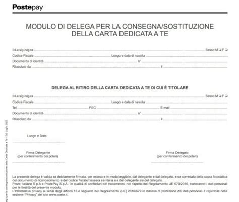 Carta Dedicata A Te Delega