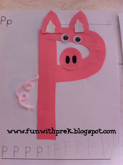 Adorable Pig Craft for Preschoolers: P is for Pig