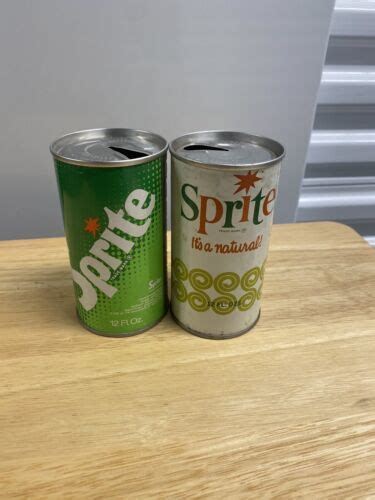 Vintage Steel Sprite Soda Cans | #4697818461